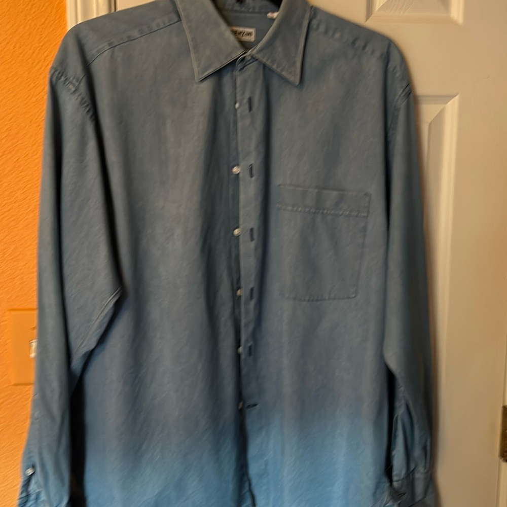 Mens denim dress shirt